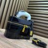 Black Pink Croc JW PEI Vanity Case Bag