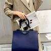Blue Givenchy Antigona Leather Tote Bag