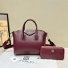 Givenchy Antigona Oxblood Red Smooth Leather Handbag