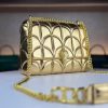 Gold Bvlgari Serpenti Quilted Leather Shoulder Bag