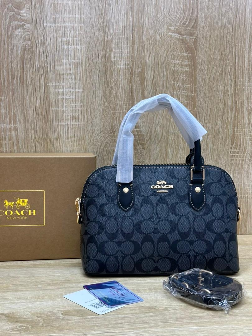 Grey Coach Rowan Signature Canvas Satchel