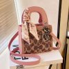 Pink Lady Dior Embellished Canvas Handbag