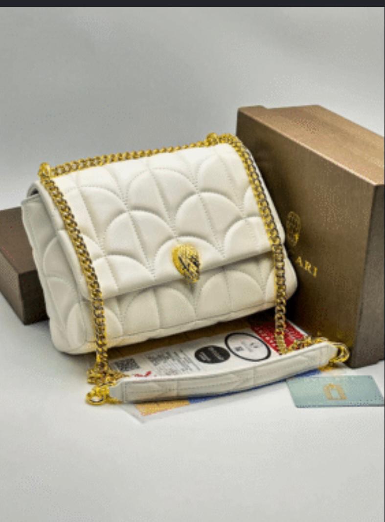 White Bvlgari Serpenti Quilted Leather Shoulder Bag