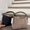 Black or Taupe Zara Geometric Paneled Bucket Bag
